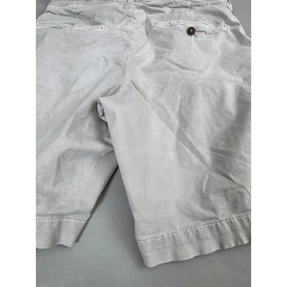 American Eagle Mens Next Level Flex Chino Shorts Gray Size 31 8 Inch Inseam